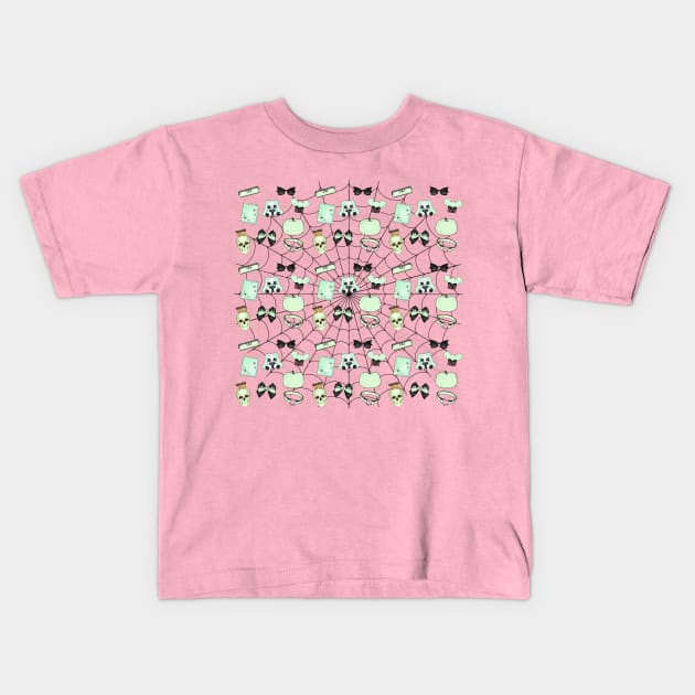 Cute Girly Halloween Kids T-Shirt by CreatingChaos